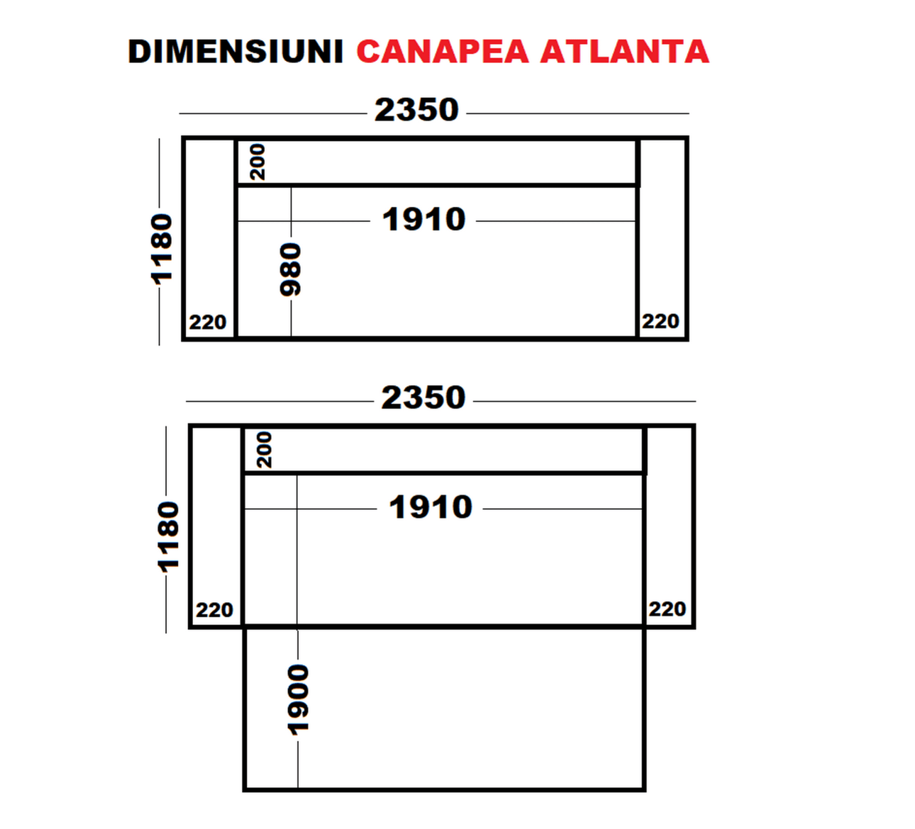 Canapea Atlanta